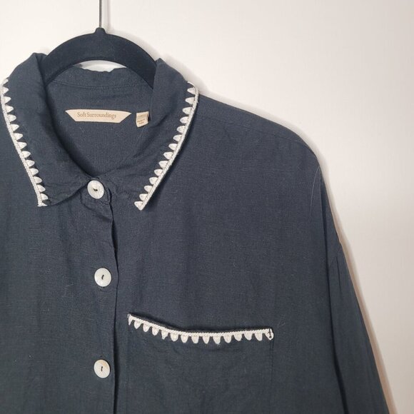 Soft Surroundings Button Up Womens Small - Picture 3 of 8